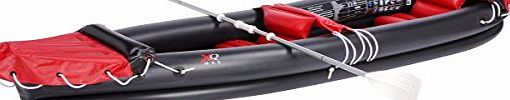 MTS 2 Man Person Inflatable Canoe Raft Kayak Rubber Boat Dinghy Set With Paddles