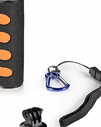 5`` Photography amp; Cinema Sponge Hand Grip Handle Stabilizer with Strap (Orange) for Digital Camera, Action Camera, Camcorders amp; LED Light, for GoPro Hero 4 3+ 3 2 Hero Camera, for Sony