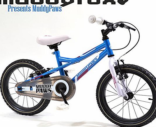  / MuddyPaws 164 16`` Bike - Boys - Blue and White (New Range)