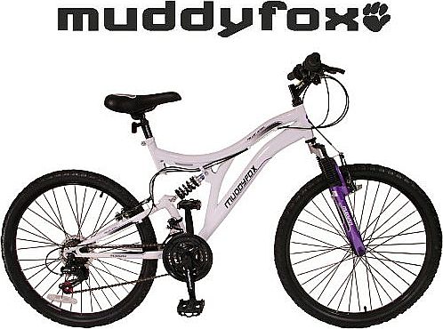 Muddyfox  Fallen Angel 24`` Bike - White and Purple - Girls