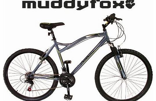 Muddyfox  Ruthless 26`` Bike - Grey and Lime - Mens