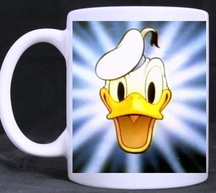 Classic Cartoon Characters Donald Duck Custom White Mug