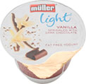 Light Vanilla and Chocolate Yogurt (165g)