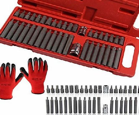 MultiWare 40 piece Hex Star Torx Spline Socket Bit Set Tool Kit Garage Tools Equipment