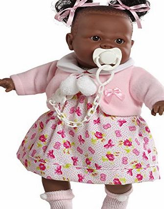 Munecas Berbesa Berbesa - Alicia, African crying doll, 38 cm (4352)