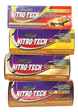 Muscletech Nitro-Tech Protein Bars - S`Mores