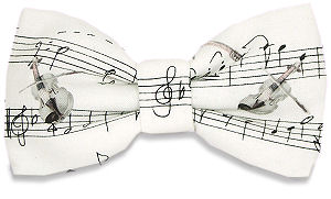 music Stave Bow Tie