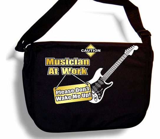 MusicaliTee Electric Guitar Dont Wake Me - Sheet Music Accessory Bag MusicaliTee