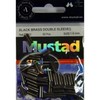 Mustad : Black Brass Sleeve Double 1.6mm Pack Of 30