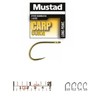 Mustad : Size10 Eyed Carp Corn Barbless Hooks Pk10