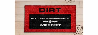 Emergency fire alarm doormat