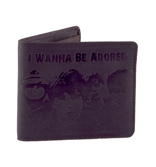 Wanna Be Adored Stone Roses Leather Wallet from