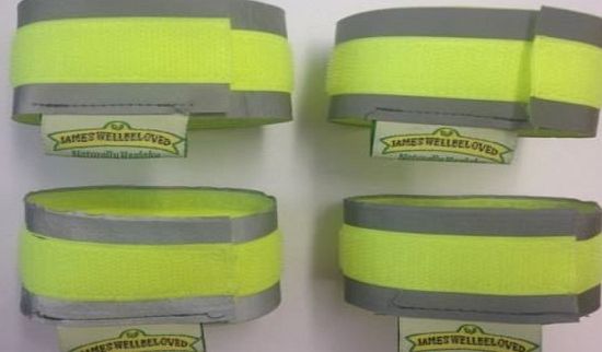 MustBeBonkers CANOEING / KAYAKING ~ HI VISIBILITY (HI-VIS) VELCRO SAFETY STRAPS (Pack of Four Straps) ~ REFLECTIVE amp; FLUORESCENT