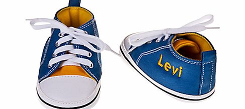 My 1st Years Personalised Trainers, Blue/Yellow