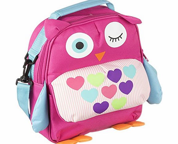 My Doodles Novelty Character Owl Universal Children School Backpack with Interior Sleeve for 6-8 inch Tablets