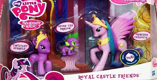 My Little Pony - Friendship is Magic - Royal Castle Friends - includes Princess Celestia, Twilight Sparkle amp; Spike the Dragon