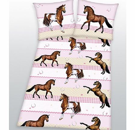 My Little Pony Pink Multi Horse Cotton Duvet Cover and