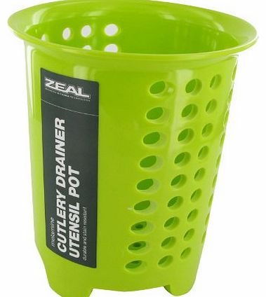 My1stWish New In Lime Green Melamine Cutlery Drainer Utensil Pot
