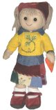MyDoll Rag Doll Blonde Hair, Blue Patchwork Skirt with Yellow Pullover - MyDoll