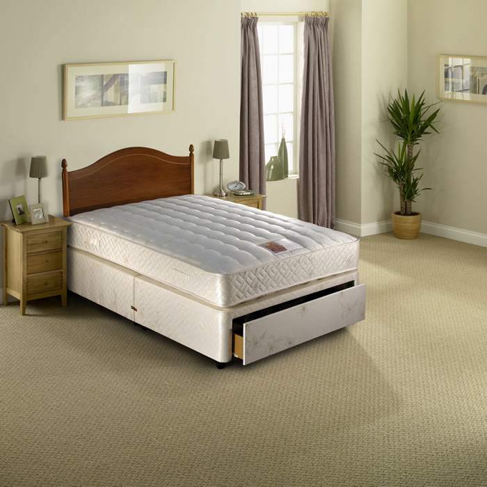 Absolute Luxury  4ft Small Double Divan Bed