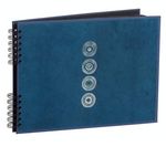 Traditional Lazuli Photo Album with 60 pages - blue