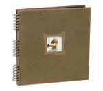 Traditional Zinia Photo Album with 60 pages - brown (33x33cm)