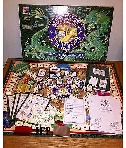 Mysteries of Old PEKING VINTAGE 1987 Board Game by MB Games - Chinese Detective Game