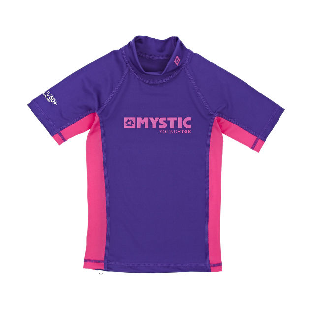 Mystic Kids Star Short Sleeve Rash Vest - Pink