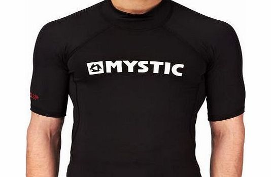 Mystic Mens Mystic Star Short Sleeve Rash Vest - Black