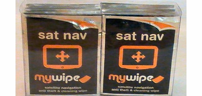 MYWIPE Satellite Navigation Windscreen Anti Theft amp; Cleaning Wipes x 20