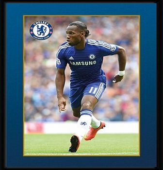 n/a Chelsea 2014/15 Drogba Framed Print - 8 x 6 Inch