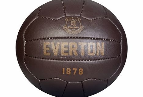 n/a Everton Retro Leather Football SN6086-EV
