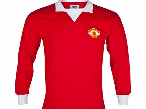 n/a Manchester United 1973 Retro Home Shirt with No
