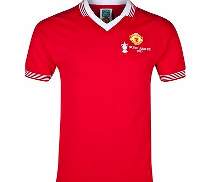n/a Manchester United 1977 Retro Home Shirt - Red