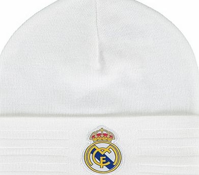 n/a Real Madrid 3 Stripe Woolie Hat - White AA1051