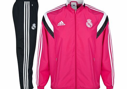 Real Madrid Presentation Suit Pink F84077