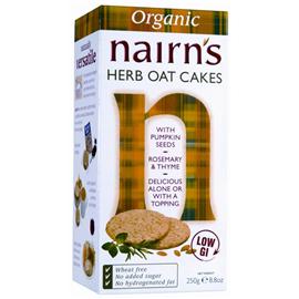 nairns Organic Herb Oatcakes - 250g