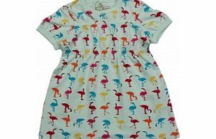 Name It Baby Girls Aqua Flamingo Print Dress L9/C9