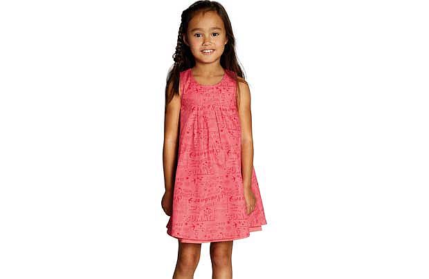 Girls Coral Dress - 6 Years