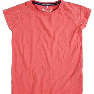 Girls Coral T-Shirt - 7-8 Years