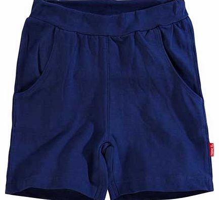 Mini Boys Navy Shorts - 12-18 Months