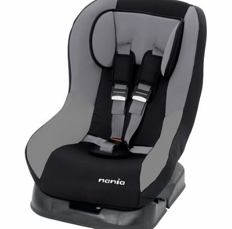 Nania Basic Comfort Car Seat for Newborn and Above (Black Dark Grey)