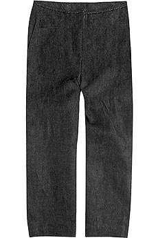 Cropped slouchy linen pants