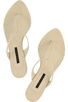 Narciso Rodriguez Leather Thong Sandals