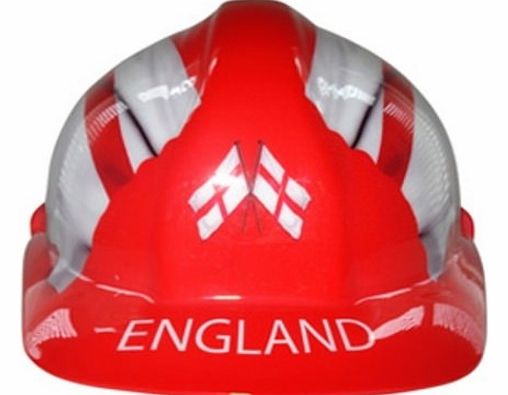 Flags Hard Hats-England (White on Red