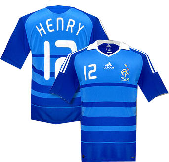 National teams Adidas 09-10 France home (Henry 12)
