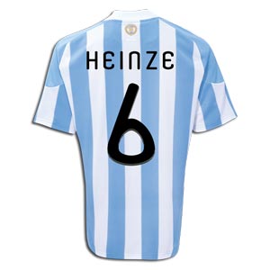 Adidas 2010-11 Argentina World Cup Home (Heinze 6)