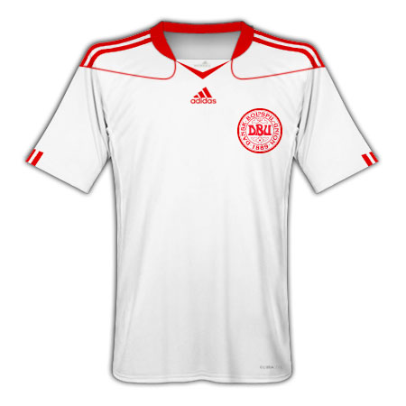 National teams Adidas 2010-11 Denmark Adidas World Cup Away Shirt