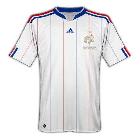 National teams Adidas 2010-11 France World Cup Away Shirt
