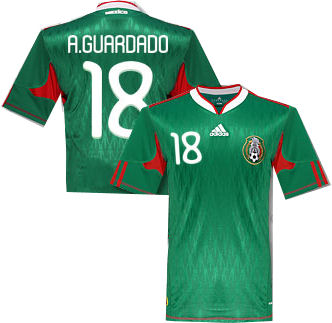 National teams Adidas 2010-11 Mexico World Cup home (Guardado 18)